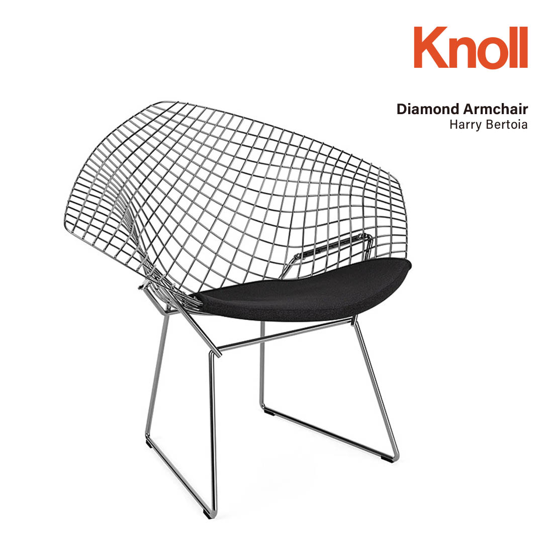 楽天市場】Knoll ノル ノール Diamond Armchair ダイヤモンドアーム