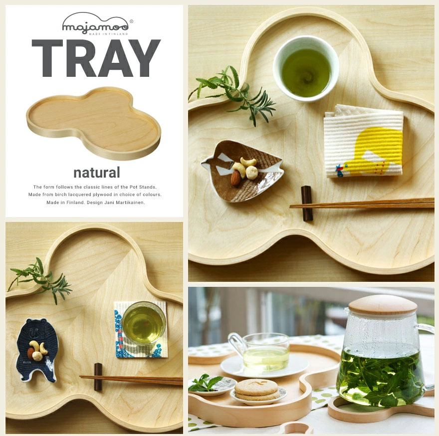 楽天市場】majamoo マヤムー 白樺のトレイ マヤムーデザイン木製 ヤニ