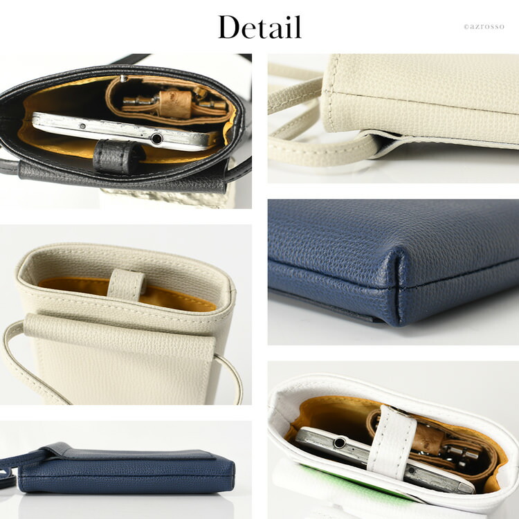 楽天市場】日本製 スマホ ショルダー バッグ 本革 縦型 スマホポーチ