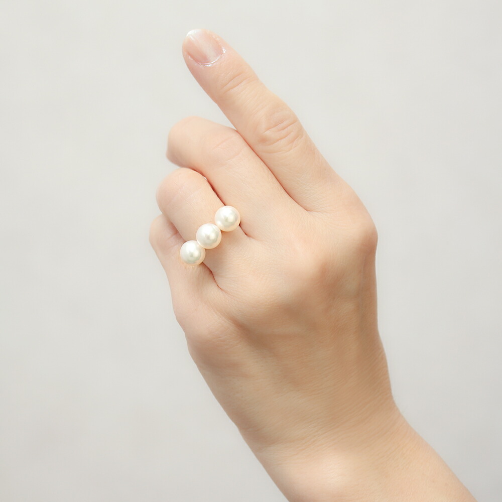 楽天市場】【ポイント10倍 2/26 09:59まで】18k パール リング 普段