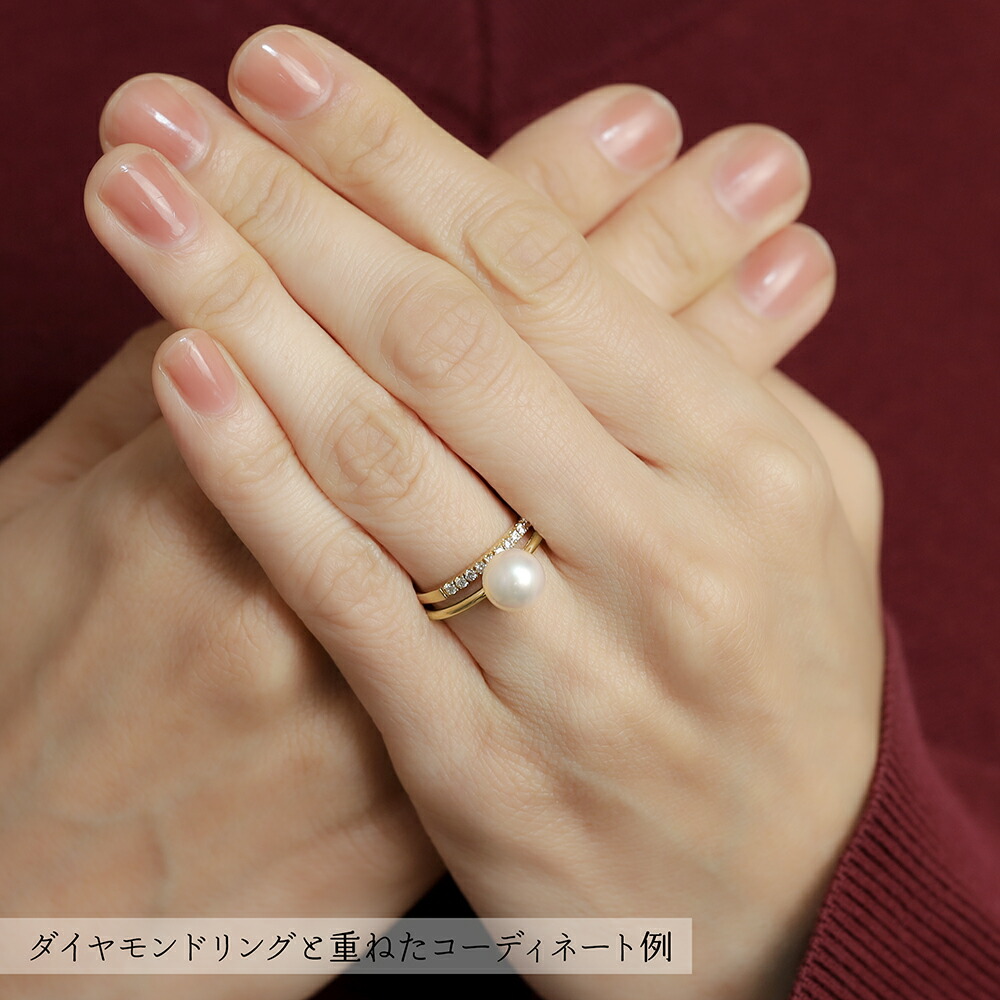 楽天市場】【ポイント10倍 2/26 09:59まで】k18 パール リング 普段