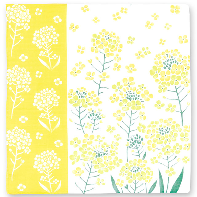 楽天市場】【ハンカチ】和ざらしハンカチーフ 時季 toki 菜の花 菜種