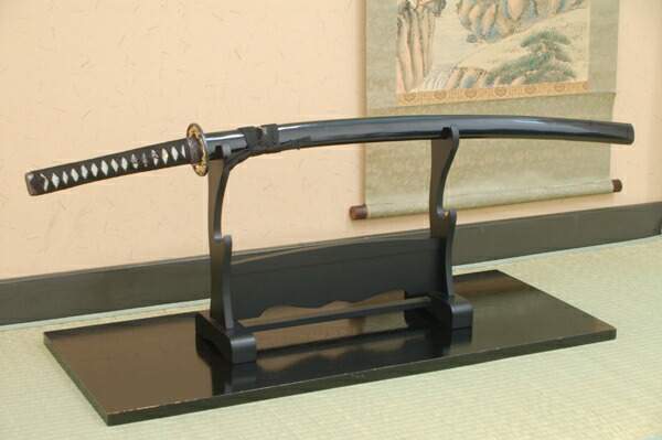 楽天市場】模造刀 黒呂鞘（大刀） 職人が丹念に製造。 コスプレの