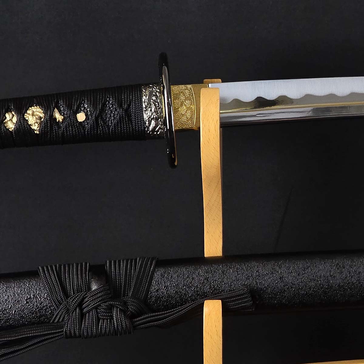 楽天市場】美術刀 模造刀 黒石目・大刀 -黒染柄- しのびやオリジナル