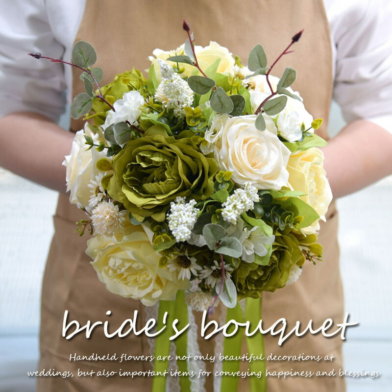 楽天市場】ウェディングブーケ 造花 ウエディングブーケ 花嫁 ブーケ