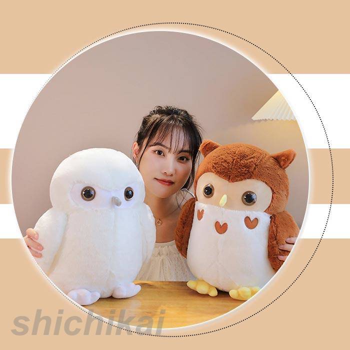 楽天市場】ぬいぐるみ フクロウ 萌え 動物 ふわふわ 置物 クリスマス