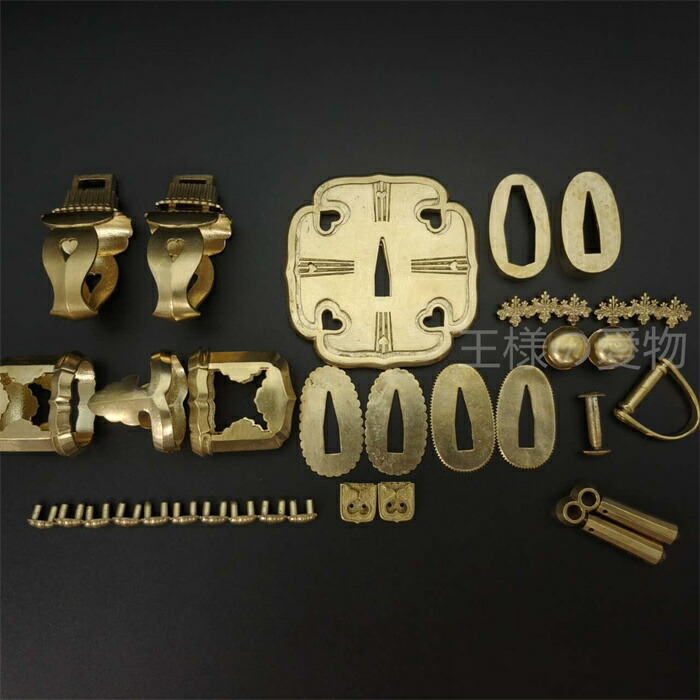 楽天市場】太刀金具 太刀拵 刀鍔 目貫 はばき 切羽 目釘 鐺 太刀拵 柄