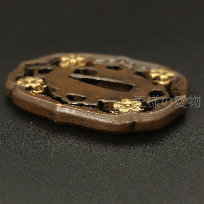 楽天市場】日本刀装具 軍刀拵の図 刀鍔 銅地 細工 絵金銀 鍔 刀の鍔