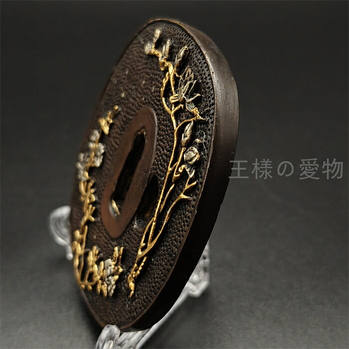 楽天市場】日本刀装具 刀鍔 白木蓮図 銅地 金工 細工 鍔 つば 居合用