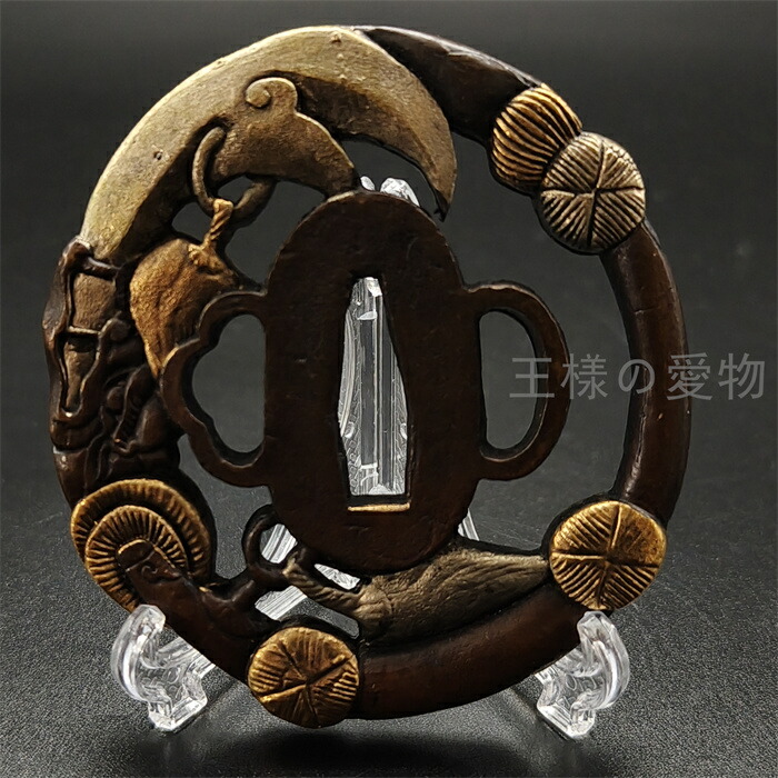 楽天市場】日本刀装具 刀鍔 大刀図 銅地 金工 細工 鍔 つば 居合用