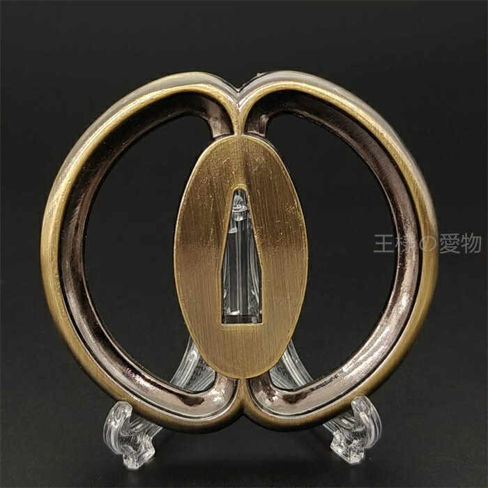 楽天市場】日本刀装具 刀鍔 鍔 海鼠の図 銅色 武蔵拵え 合金製 刀剣