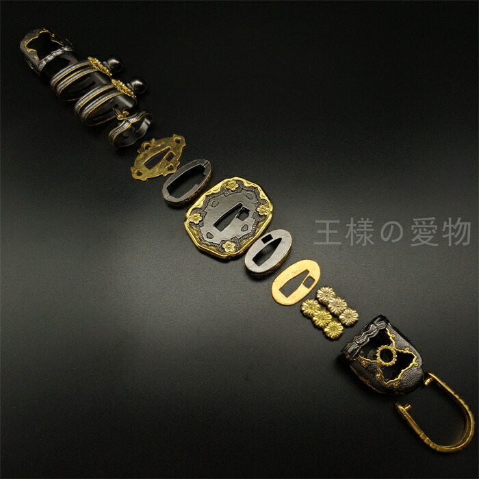 楽天市場】日本刀装具 日本陸軍 軍刀拵セット 合金製 刀鍔 縁頭 目貫