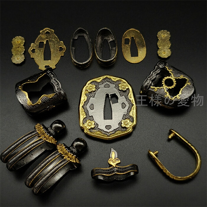 楽天市場】日本刀装具 日本陸軍 軍刀拵セット 合金製 刀鍔 縁頭 目貫