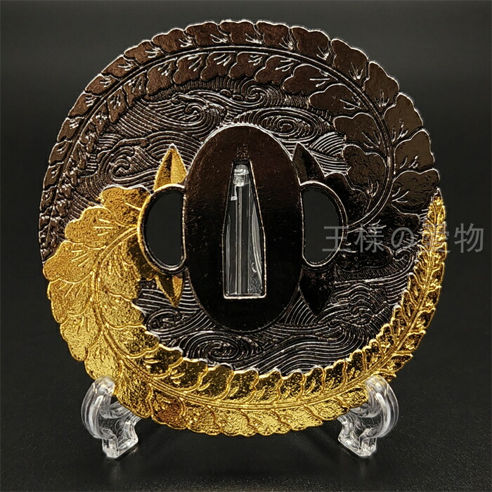 楽天市場】日本刀装具 藤の図 刀鍔 合金製 現代品 鍔 刀の鍔 ツバ 鐔