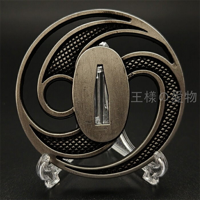 楽天市場】日本刀装具 渦の図 刀鍔 合金製 現代品 鍔 刀の鍔 ツバ 鐔