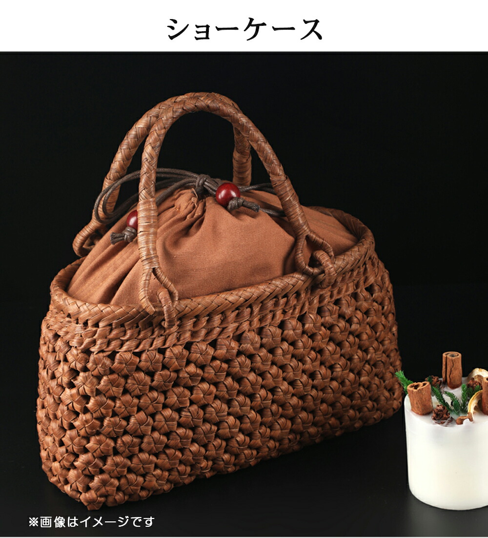楽天市場】『楽天1位獲得』職人手作り 六角花編み 山葡萄かごバッグ 綿
