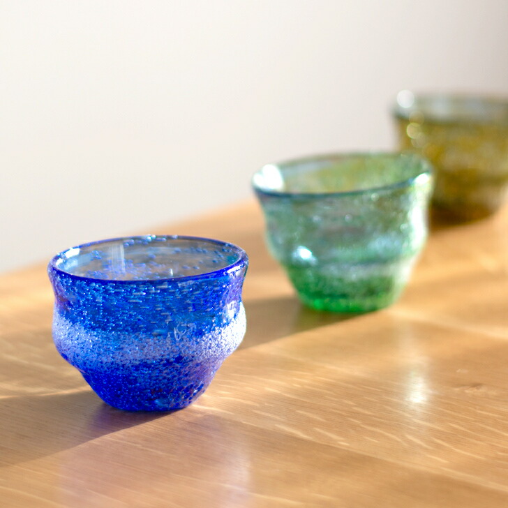 楽天市場】宙吹ガラス工房虹 稲嶺盛一郎（琉球ガラス） 古酒グラス 泡