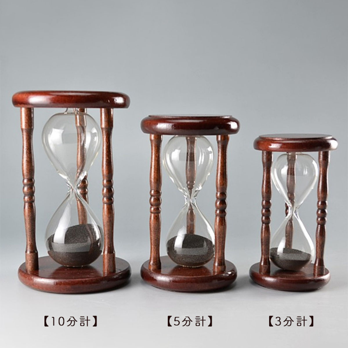 楽天市場】砂時計 砂鉄 3分計 白木枠/茶木枠/黒木枠 各色 金子治郎