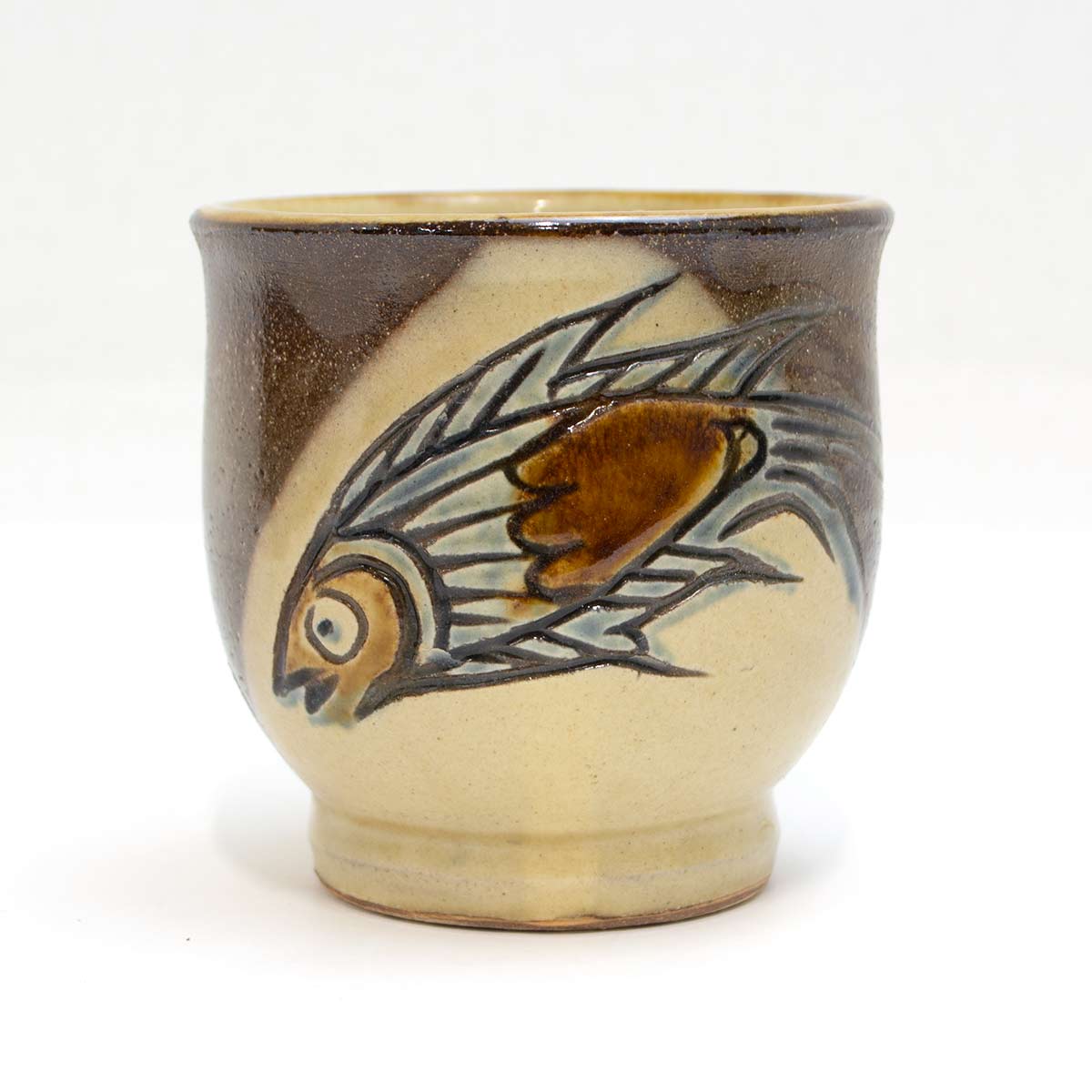 楽天市場】金城吉彦作 読谷壷屋焼 湯呑 大 全6柄 （2-2）沖縄 魚紋