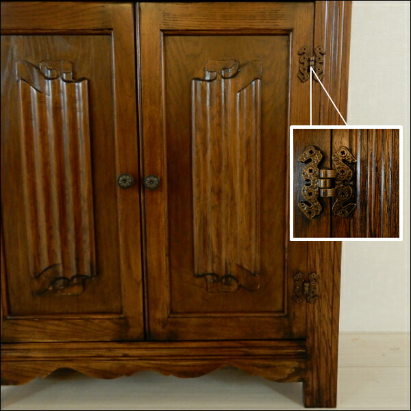 楽天市場】送料無料 ショーケースアンティーク アンティーク風