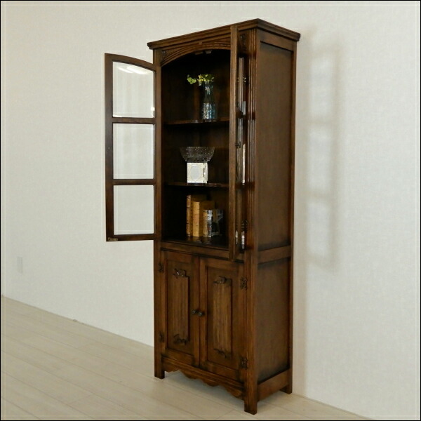 楽天市場】送料無料 ショーケースアンティーク アンティーク風