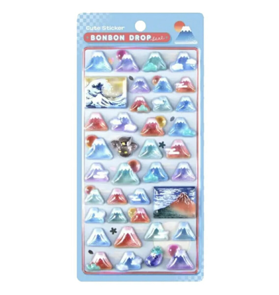 楽天市場】サンスター文具 和柄 富士山 ボンボンドロップシール シール