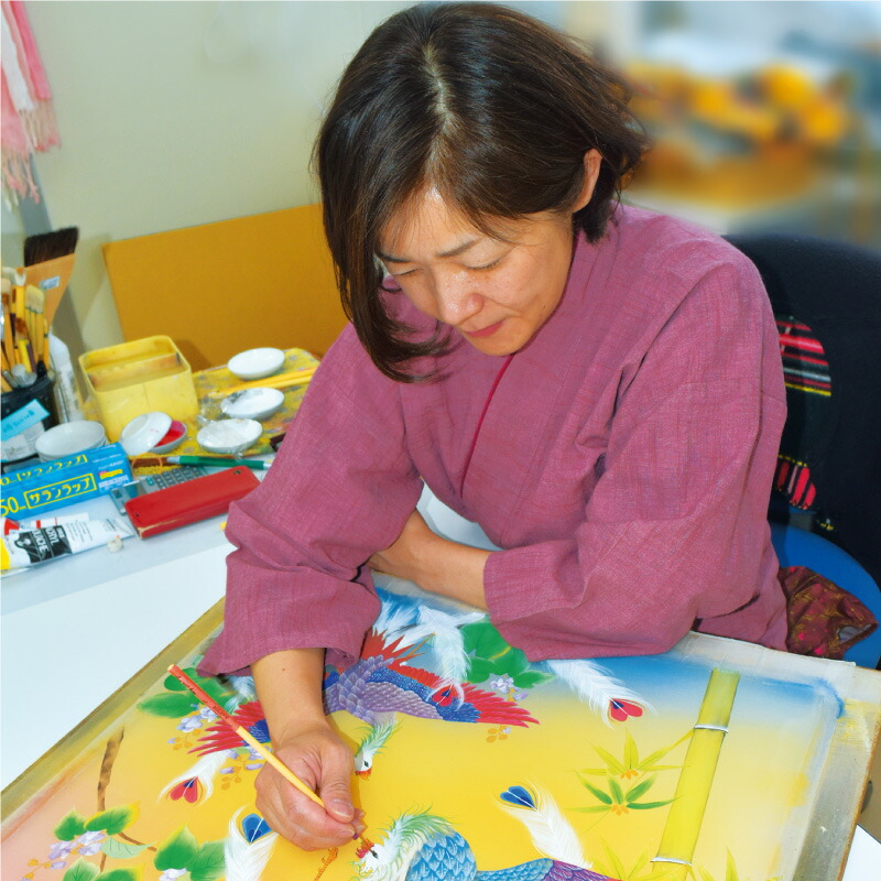 楽天市場】鈴木優莉 肉筆 絵画『 和貴鳳凰 』額装 日本画家 天皇 皇后