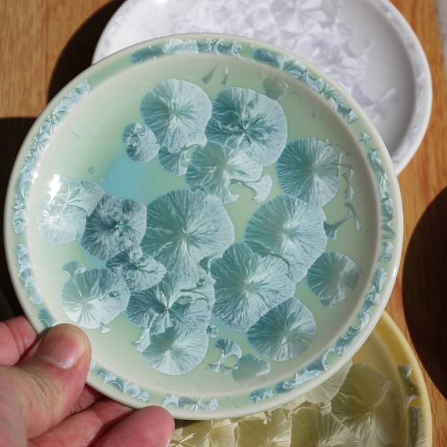 楽天市場】京焼 清水焼 花結晶銘々皿揃え 陶あん : 京焼清水焼専門店