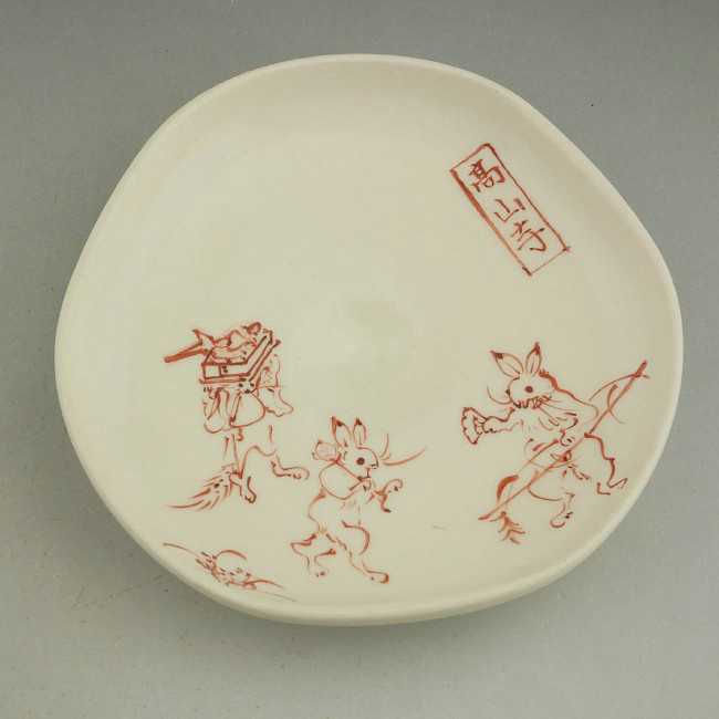 楽天市場】京焼 清水焼 赤絵鳥獣戯画豆皿 陶仙 : 京焼清水焼専門店 松韻堂