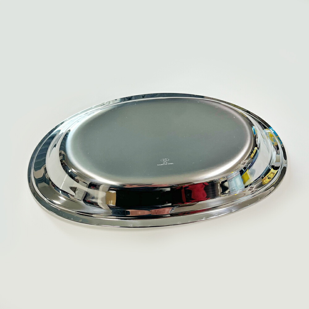 楽天市場】IKD 18-8ステンレス カレー皿 楕円皿 大 /日本製 国産品