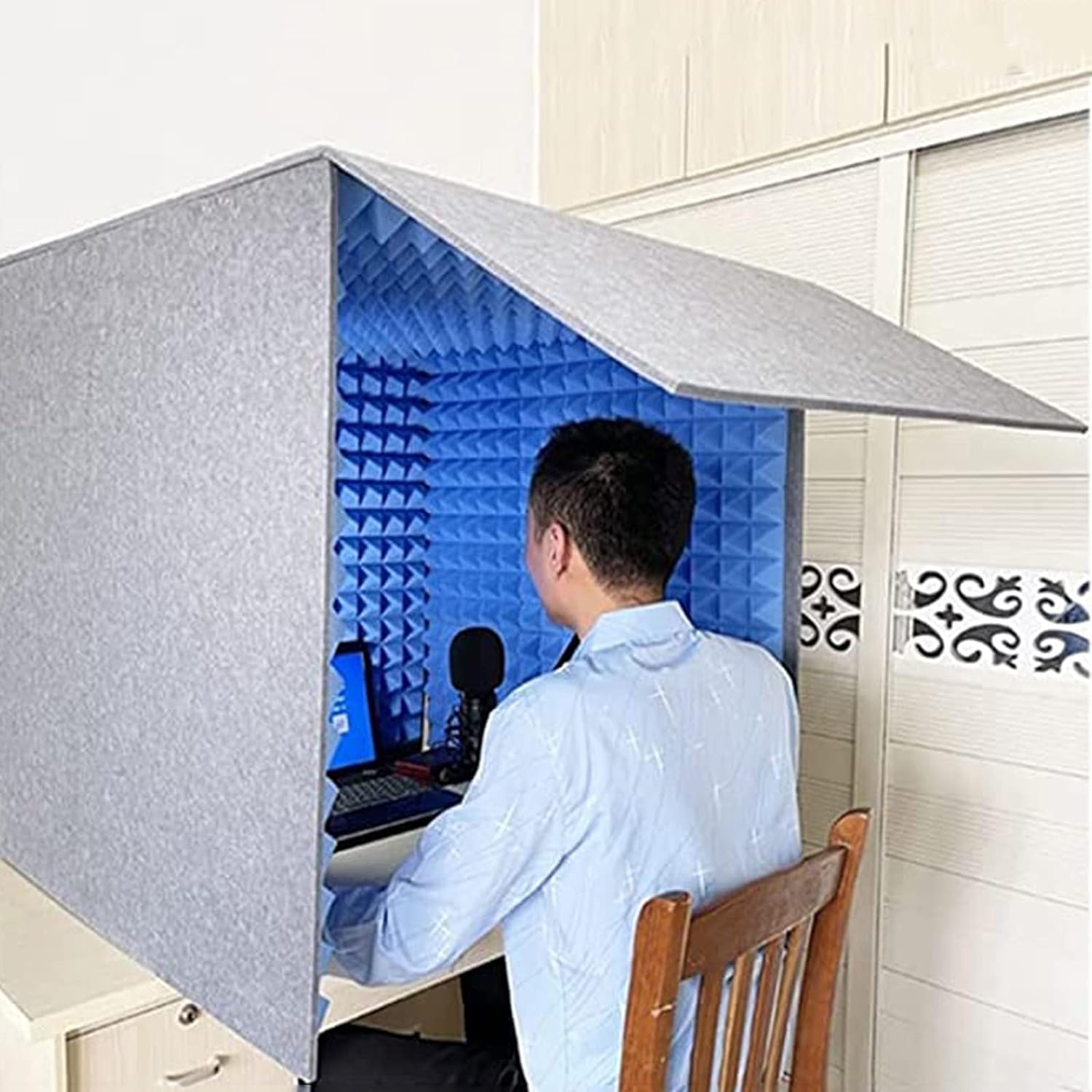 楽天市場】防音シート 壁、簡易防音室 1人用マイク 防音 吸音材