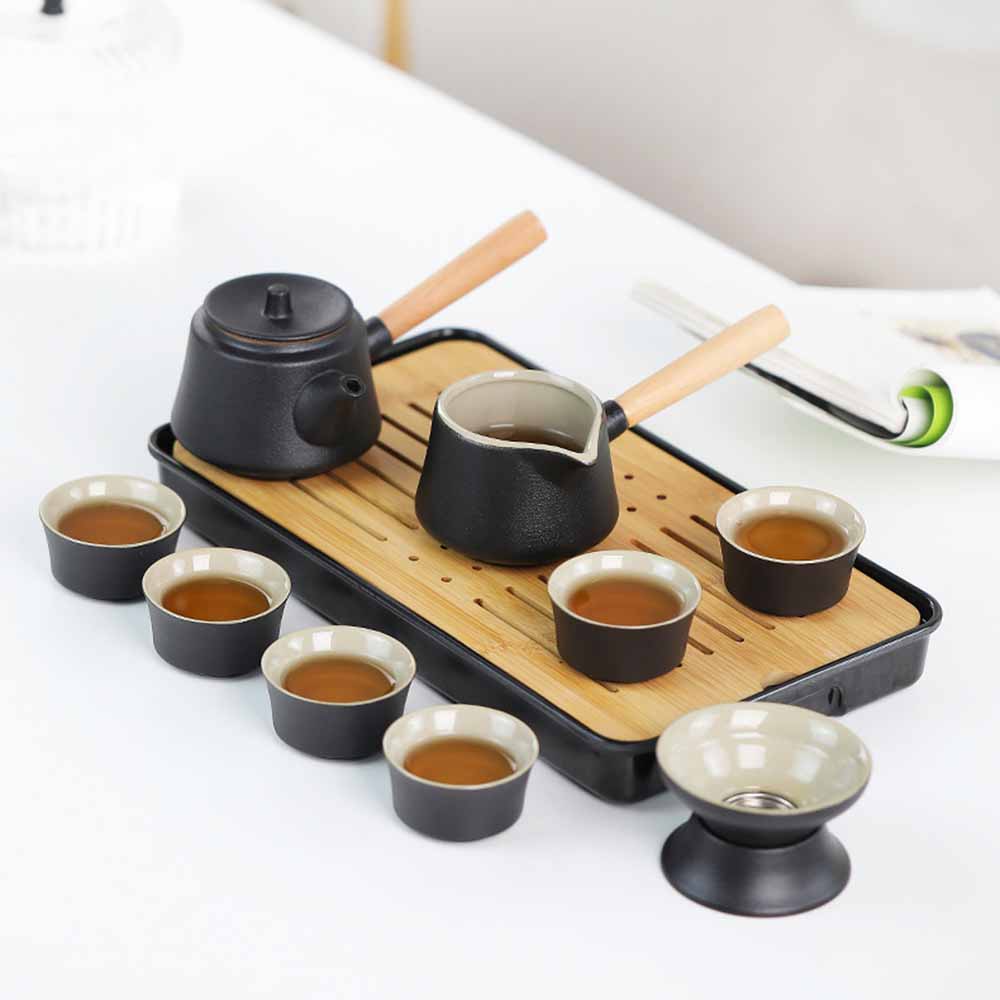 楽天市場】携帯茶器セット 茶盤 中国茶 6人用 アウトドア耐熱 10点