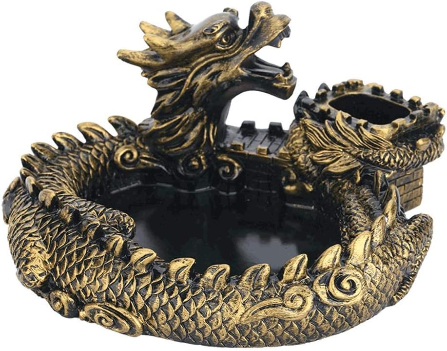 楽天市場】龍の置物 風水 灰皿 皿 パワーストーン 浄化皿 龍 置物 玄関