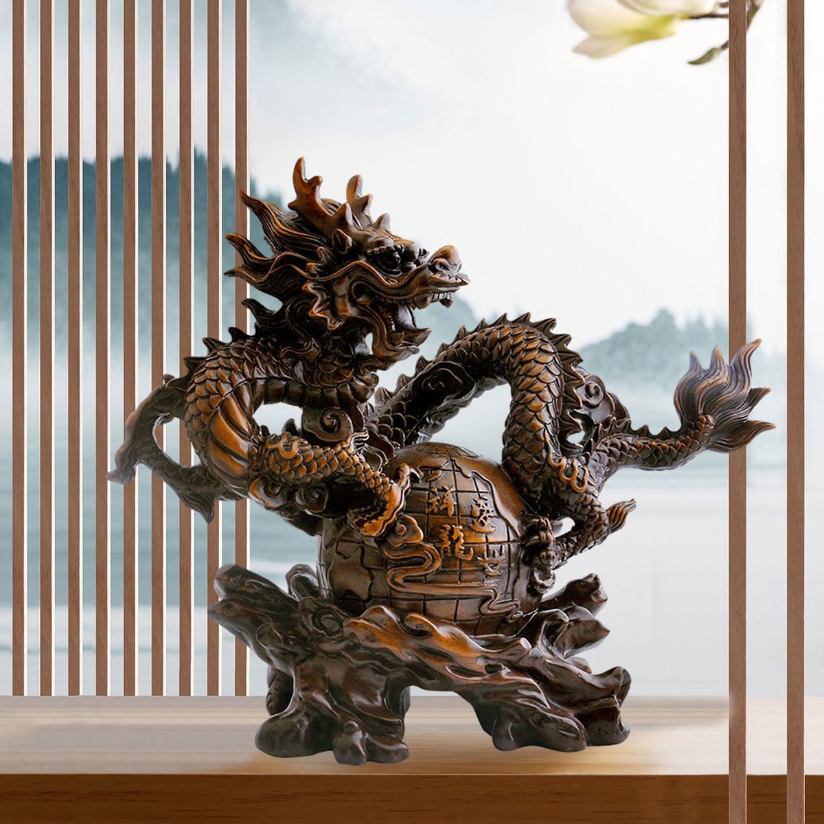 楽天市場】龍の置物 風水 置物 昇運金龍風水グッズ 開運 昇運 風水龍