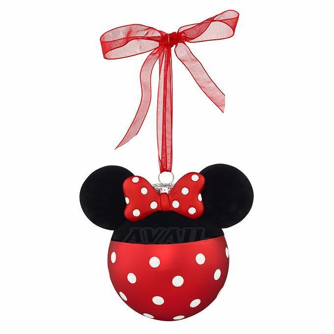 楽天市場】ディズニー ミッキー＆ミニー ガラスオーナメント