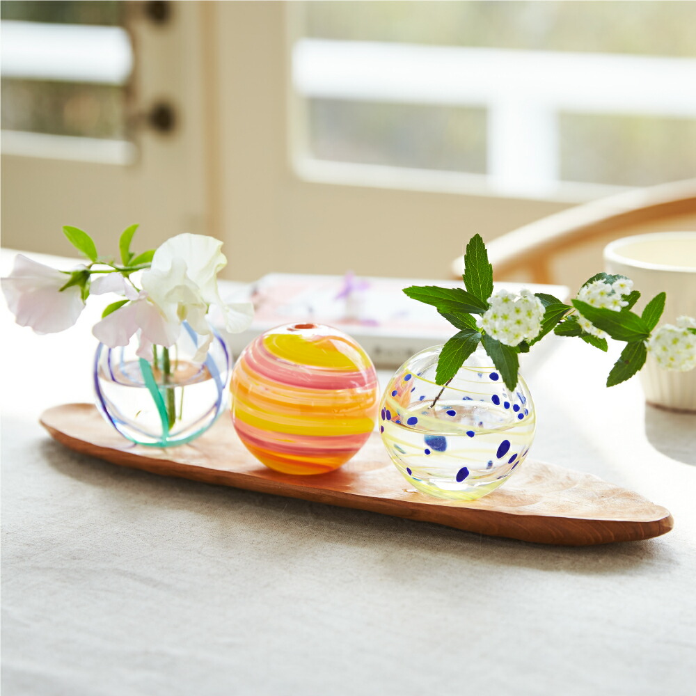 楽天市場】一輪挿し ガラス おしゃれ 【 彩手鞠 】 ギフト 和風 ミニ