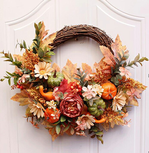 楽天市場】リース ハロウィンリース かぼちゃ パンプキン 玄関 北欧