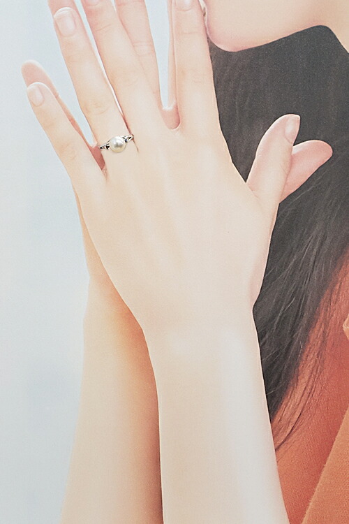 楽天市場】ミキモト アコヤパール リング 7.4mm K14WG 一粒パール