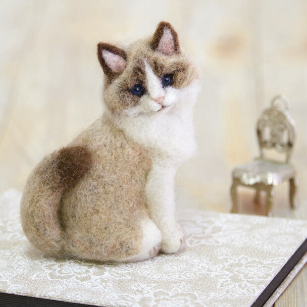 楽天市場】ハマナカ フェルト羊毛キット ラグドール H-441-466 きりの