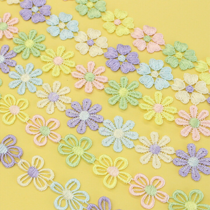 楽天市場】ゆめふわケミカルレース HB-5241 50cm単位｜切売り 切り売り