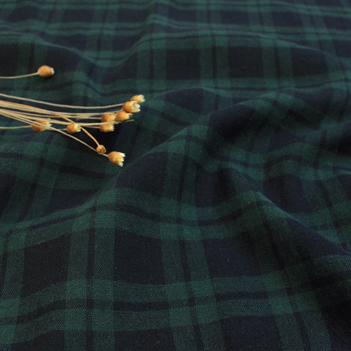 楽天市場】生地 ガーゼ ブラックウォッチ ダブルガーゼ 17-1 50cm単位