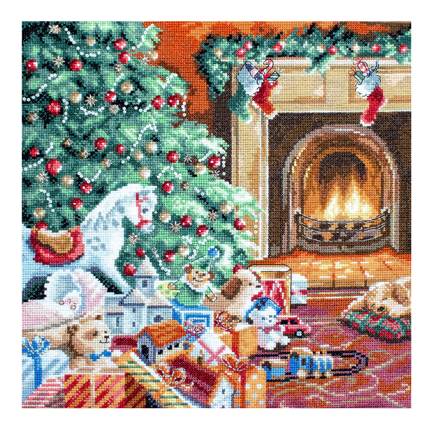 楽天市場】輸入刺繍キット LETISTITCH L8009 Cozy Christmas 居心地の