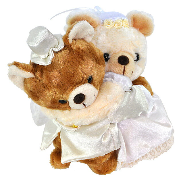 楽天市場】【K031】メチャラブウエディングぬいぐるみ クマ 新郎新婦の