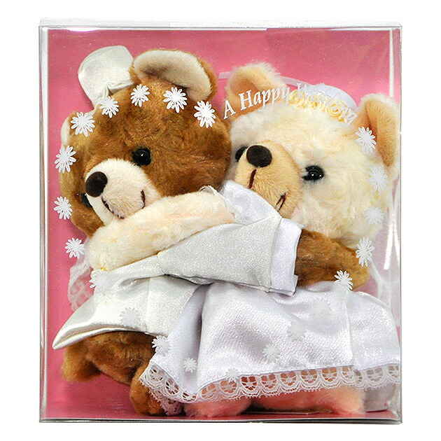 楽天市場】【K031】メチャラブウエディングぬいぐるみ クマ 新郎新婦の