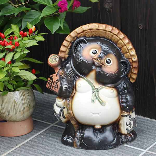 楽天市場】送料無料 10号開運狸 信楽焼たぬき 縁起物のタヌキ 陶器