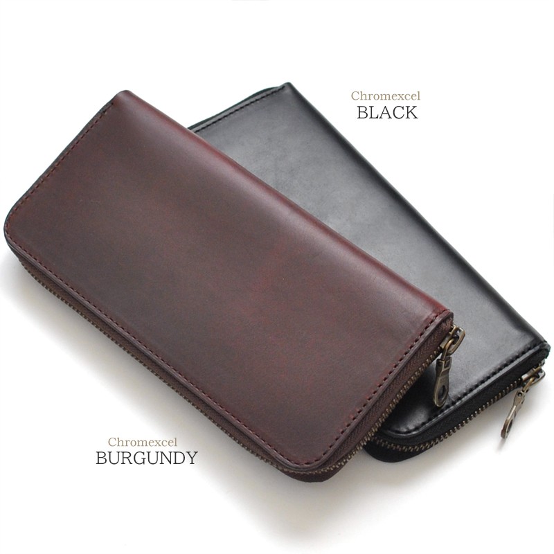 楽天市場】長財布 メンズ 本革 ラウンドファスナー HORWEEN社 クロム