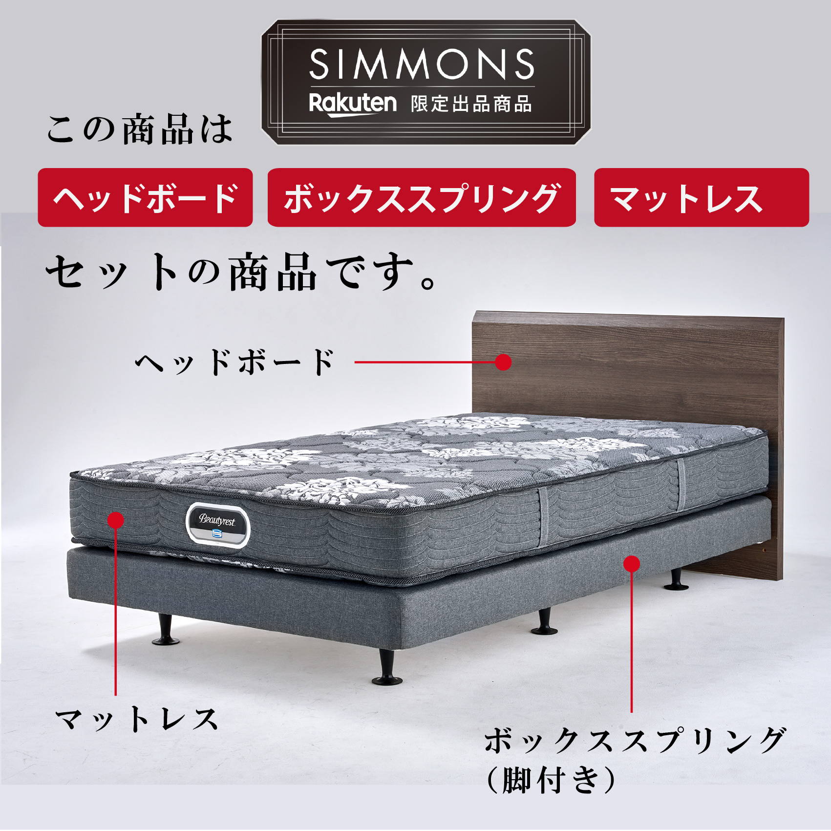 楽天市場】【P3倍！26日9:59まで】マットレス ボックススプリング