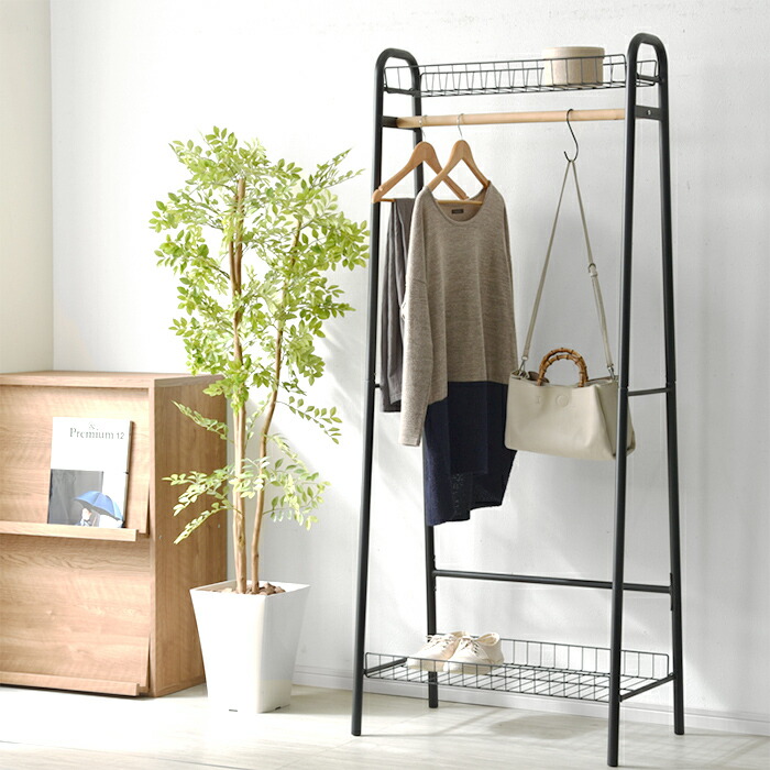 楽天市場】ハンガーラック コートハンガー 幅70 スリム 収納 おしゃれ