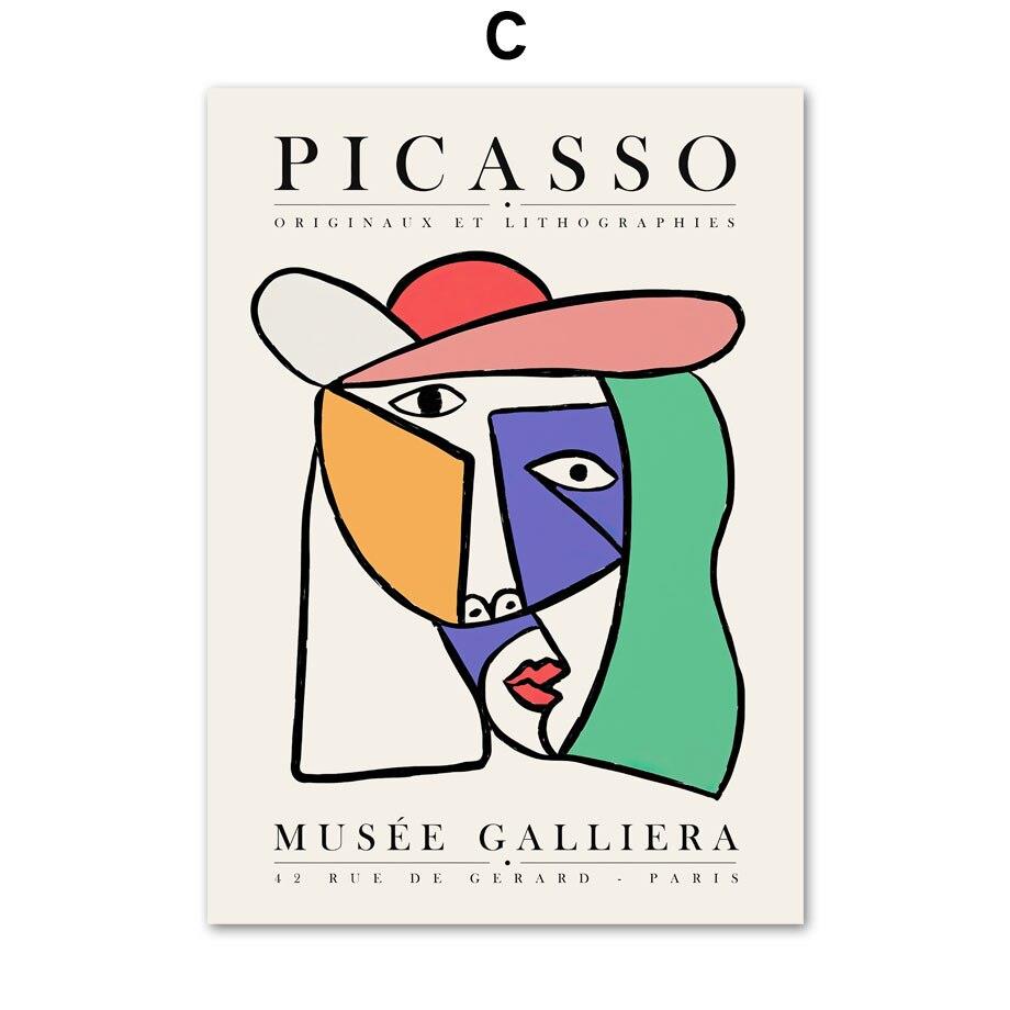 楽天市場】パブロ ピカソ ポスター 抽象画 人物 帽子 アートパネル