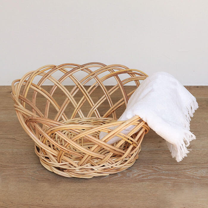 楽天市場】松野屋 ラタン 脱衣かご 【バスケット カゴ 洗濯 かご